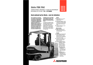 Chariots élevateurs frontaux  electriques Mitsubishi FB 30 KPAC