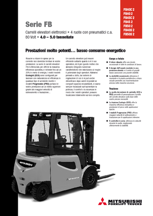 Chariots élevateurs frontaux  electriques Mitsubishi FB45
