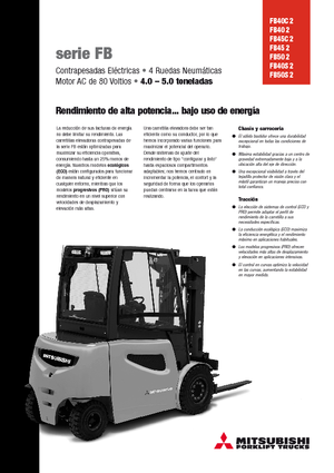 Chariots élevateurs frontaux  electriques Mitsubishi FB45