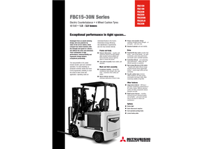 Chariots élevateurs frontaux  electriques Mitsubishi FBC 25 N