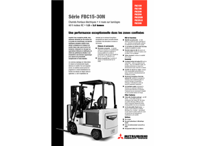 Chariots élevateurs frontaux  electriques Mitsubishi FBC 25 N