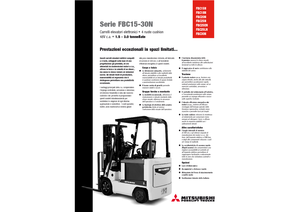 Chariots élevateurs frontaux  electriques Mitsubishi FBC 25 N