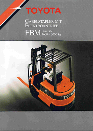 Chariots élevateurs frontaux  electriques Toyota FBM 25