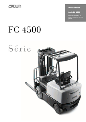 Chariots élevateurs frontaux electriques Crown FC 4525 2.0