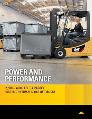 Chariots élevateurs frontaux  electriques Caterpillar 2ET3500