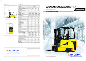 Chariots élevateurs frontaux  electriques Hyundai 32BC-9