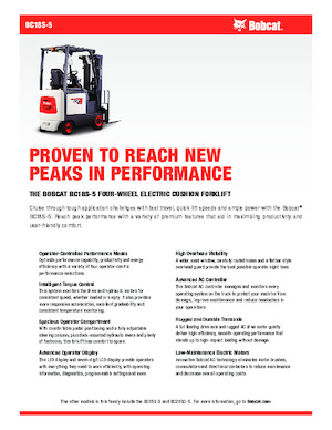 Chariots élevateurs frontaux  electriques Bobcat BC18S-5