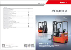 Chariots élevateurs frontaux  electriques Heli CPD12SQ