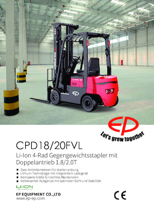 Chariots élevateurs frontaux  electriques EP CPD18FVL