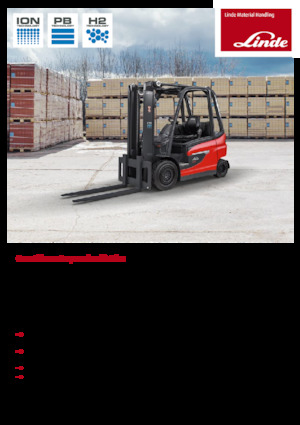 Chariots élevateurs frontaux  electriques Linde E30/600HL