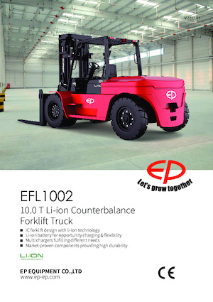 Chariots élevateurs frontaux  electriques EP EFL1002