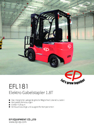 Chariots élevateurs frontaux  electriques EP EFL181