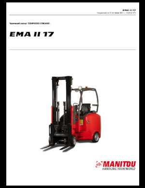 Chariots élevateurs frontaux  electriques Manitou EMA II 17