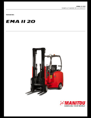 Chariots élevateurs frontaux  electriques Manitou EMA II 20