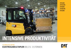 Chariots élevateurs frontaux  electriques Caterpillar EP25ACN