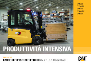 Chariots élevateurs frontaux  electriques Caterpillar EP25ACN