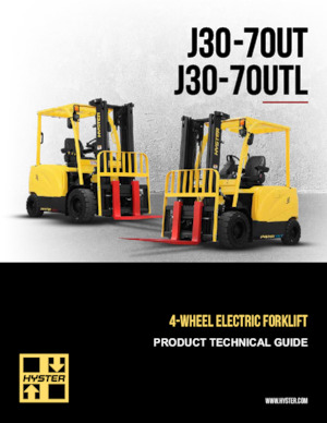 Chariots élevateurs frontaux  electriques Hyster J70UT