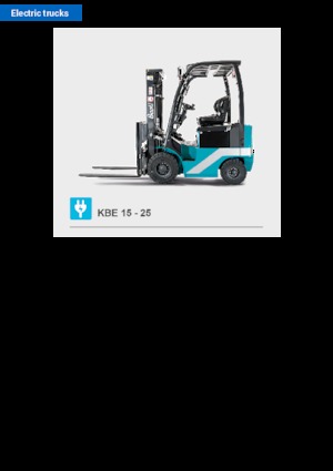 Chariots élevateurs frontaux  electriques Baoli KBE 15