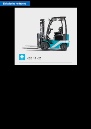 Chariots élevateurs frontaux  electriques Baoli KBE 15