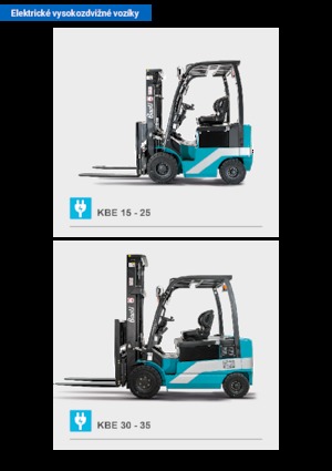 Chariots élevateurs frontaux  electriques Baoli KBE 30