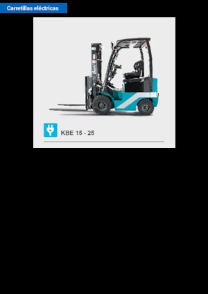 Chariots élevateurs frontaux  electriques Baoli KBE 30