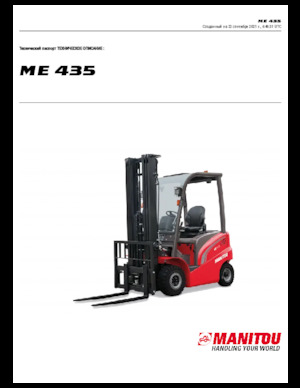 Chariots élevateurs frontaux  electriques Manitou ME 435