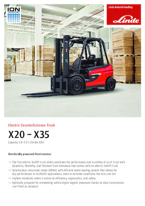 Chariots élevateurs frontaux  electriques Linde X25