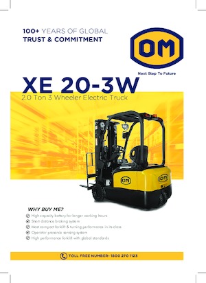 Chariots élevateurs frontaux  electriques OM XE20 3W