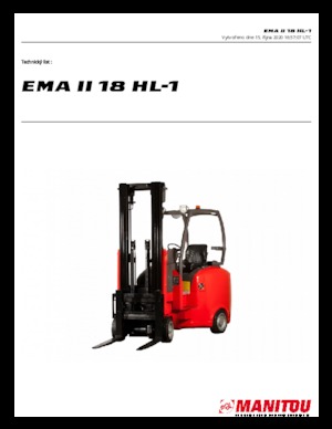 Chariots élevateurs frontaux  electriques Manitou EMA II 18 HL-1
