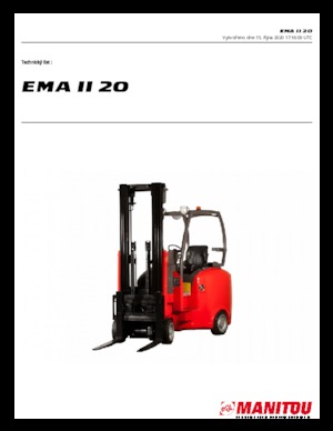 Chariots élevateurs frontaux  electriques Manitou EMA II 20