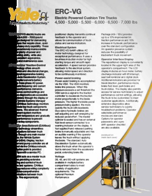 Chariots élevateurs frontaux  electriques Yale ERC060VG