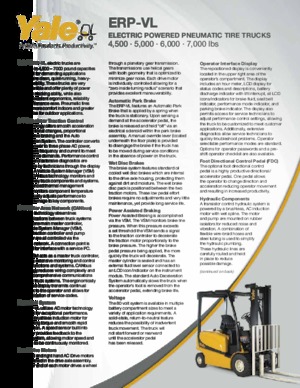 Chariots élevateurs frontaux  electriques Yale ERP060VL