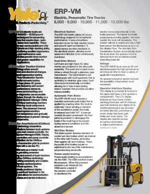 Chariots élevateurs frontaux  electriques Yale ERP080VM