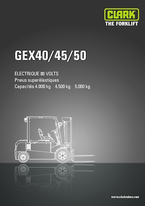 Chariots élevateurs frontaux  electriques Clark GEX 40