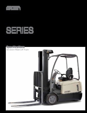 Chariots élevateurs frontaux  electriques Crown SC 524X-40