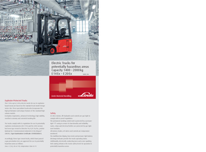 Chariots élevateurs frontaux  electriques Linde E 20 EX PL
