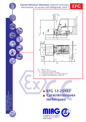 Chariots élévateurs électriques antidéflagrants EX Miag EFG 35 XE 2