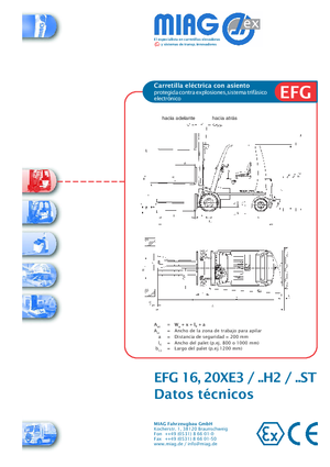 Chariots élévateurs électriques antidéflagrants EX Miag EFG 20 XE 3