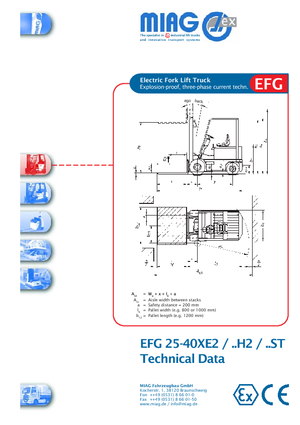 Chariots élévateurs électriques antidéflagrants EX Miag EFG 35 XE 2