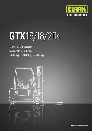 Chariots élevateurs frontaux  electriques Clark GTX20 s