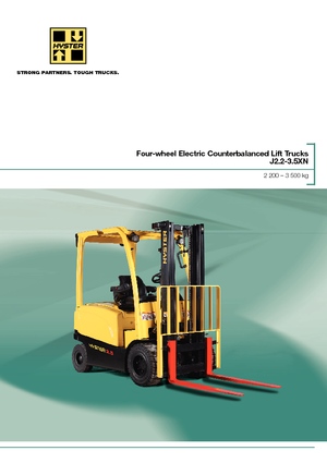 Chariots élevateurs frontaux  electriques Hyster J3.0XN