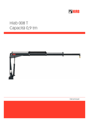 Grues de chargement électriques Hiab 008 T-0 ELT