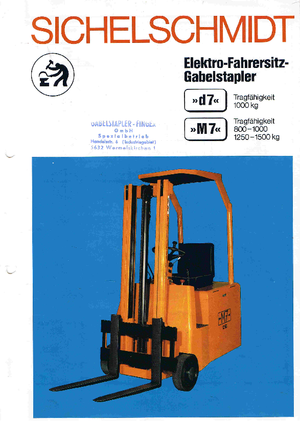 Chariots élevateurs frontaux  electriques Sichelschmidt M 7-10