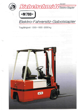 Chariots élevateurs frontaux  electriques Sichelschmidt M 712 ASM
