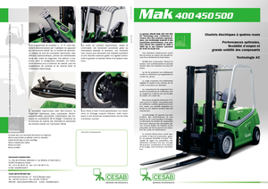 Chariots élevateurs frontaux  electriques Cesab MAK 450 AC