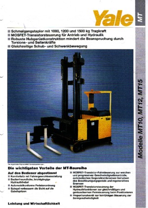 Chargeurs latéraux électriques Yale MT 12