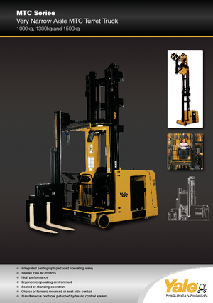 Chargeurs latéraux électriques Yale MTC15 SWB