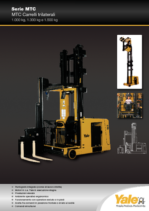Chargeurs latéraux électriques Yale MTC15 SWB