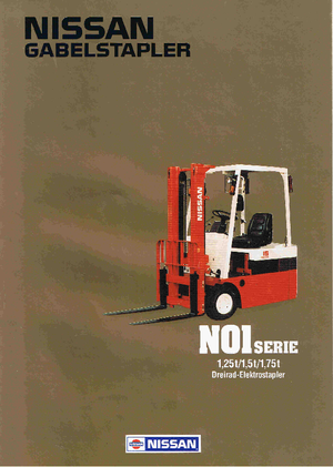 Chariots élevateurs frontaux  electriques Nissan N 01 L 15 U