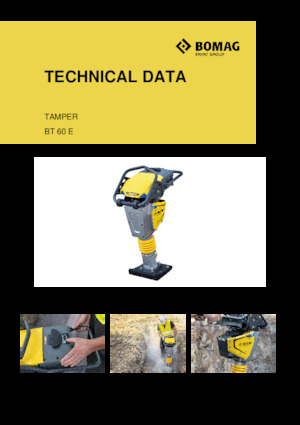 Pilonneuses électriques Bomag BT 60 E 